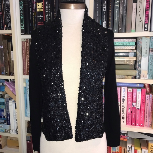 J.Crew Sequin Open Front Sweater Cardigan NWT - Picture 2 of 8